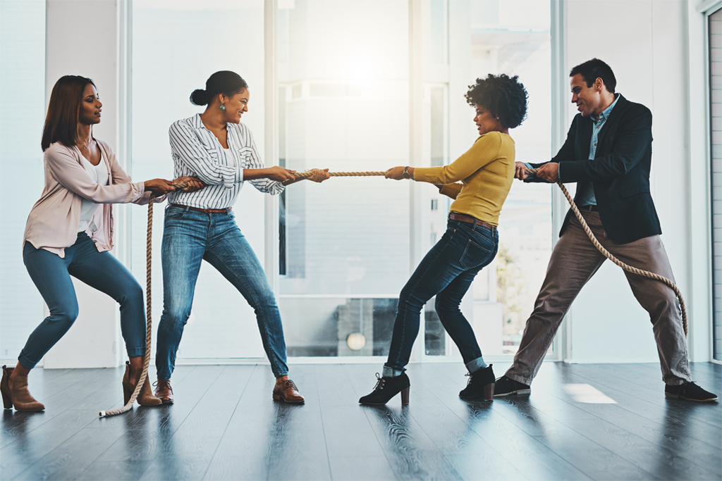 Business Member Tug Of War